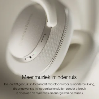 Bowers & Wilkins Px7 S3 Draadloze Over-Ear Hoofdtelefoon Canvas Wit