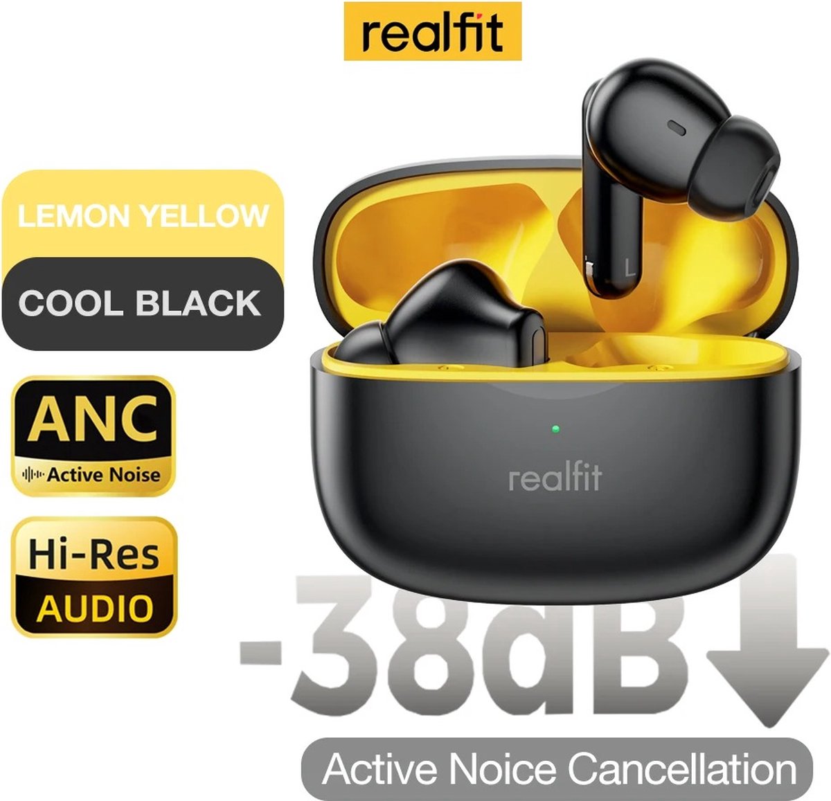 De Draadloze Bluetooth Oordopjes Active Noise Cancelling in één oogopslag