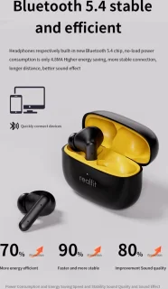 Draadloze Bluetooth Oordopjes Active Noise Cancelling
