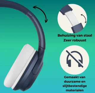 Draadloze Kinderhoofdtelefoon Bluetooth Blauw ANC