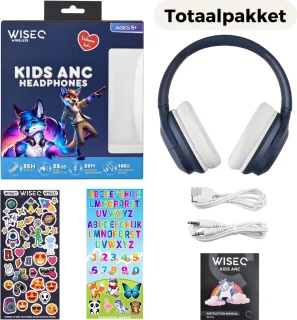 Draadloze Kinderhoofdtelefoon Bluetooth Blauw ANC