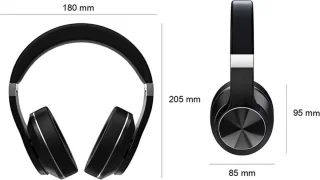 DrPhone ANC-E11 Bluetooth Over Ear Koptelefoon Zwart