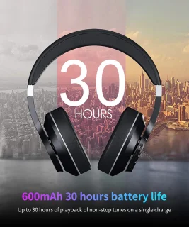 DrPhone ANC-E11 Bluetooth Over Ear Koptelefoon Zwart