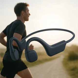 Dutch Wanted RunS22 Draadloze Sportkoptelefoon Zwart