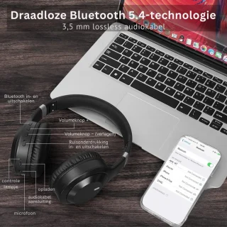 Wat vinden we goed aan de FlexVer® Hoofdtelefoon Zwart