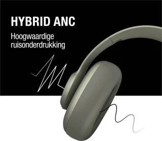 Fresh 'n Rebel Clam Ace Noise Cancelling Hoofdtelefoon Dried Green