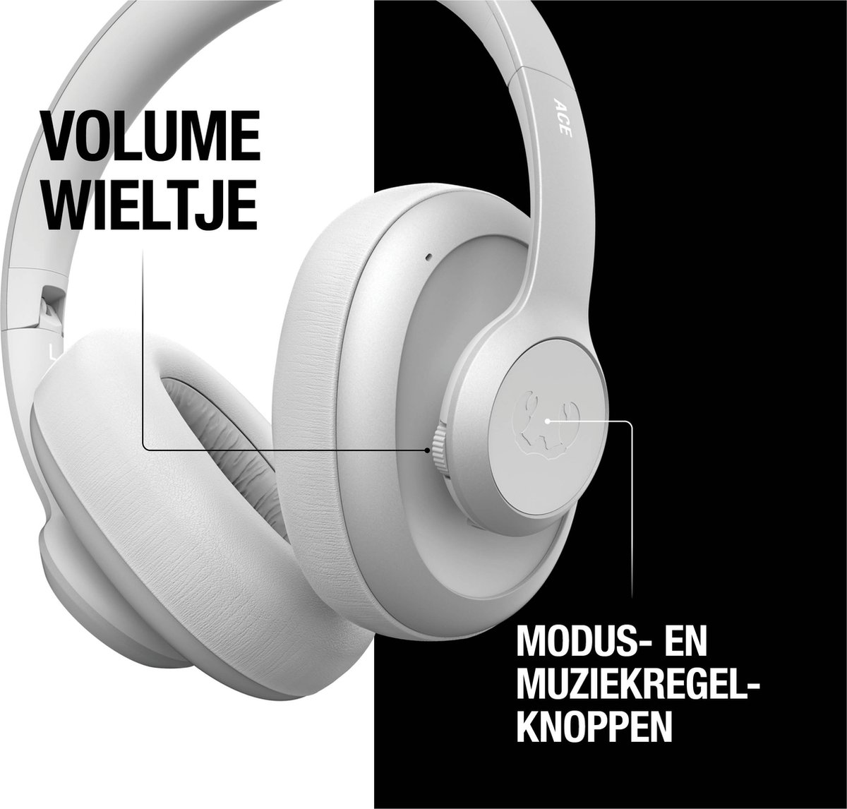 Fresh 'n Rebel Clam Ace Noise Cancelling Hoofdtelefoon Ice Grey
