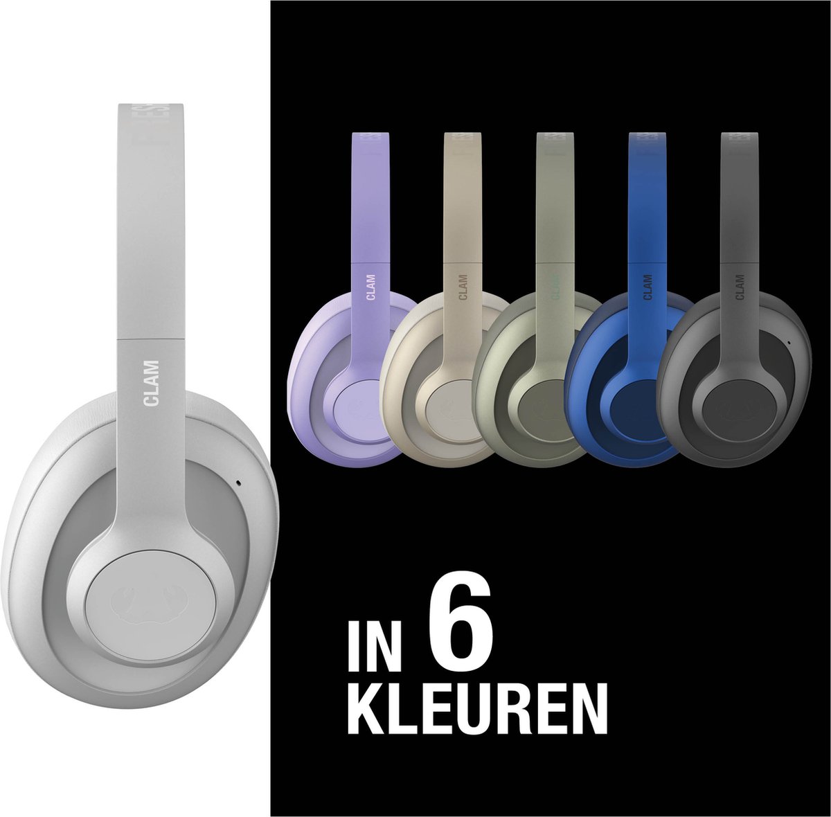 Fresh 'n Rebel Clam Ace Noise Cancelling Hoofdtelefoon Ice Grey