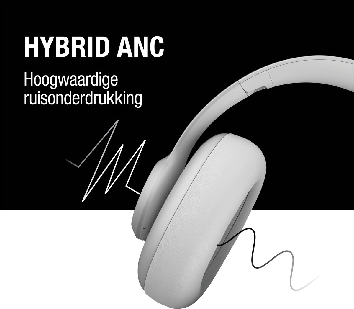 Fresh 'n Rebel Clam Ace Noise Cancelling Hoofdtelefoon Ice Grey