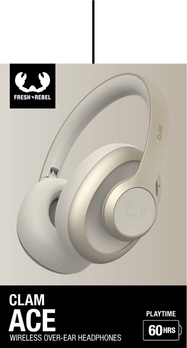 Fresh 'n Rebel Clam Ace Noise Cancelling Koptelefoon Silky Sand