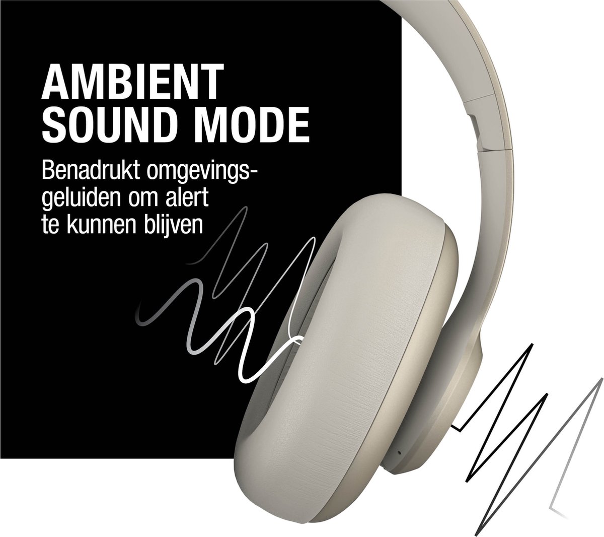 Fresh 'n Rebel Clam Ace Noise Cancelling Koptelefoon Silky Sand