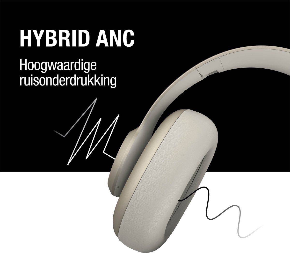 Fresh 'n Rebel Clam Ace Noise Cancelling Koptelefoon Silky Sand