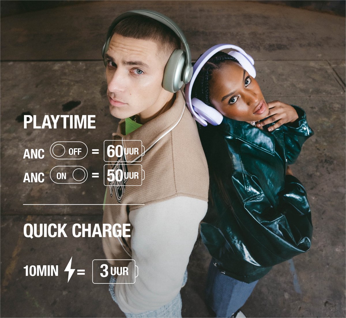 Fresh 'n Rebel Clam Ace Noise Cancelling Koptelefoon Silky Sand