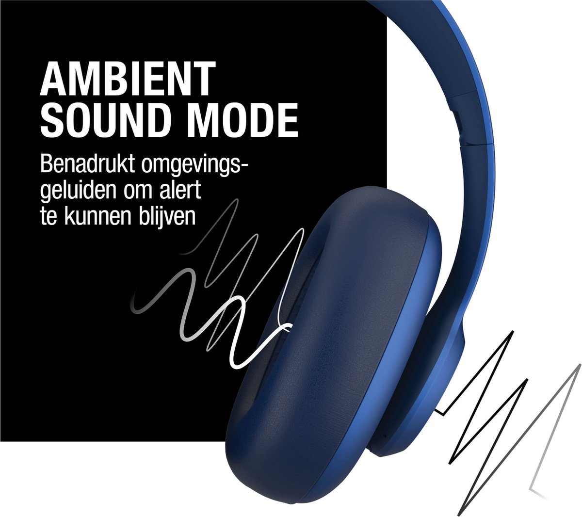 Fresh 'n Rebel Clam Ace True Blue noise cancelling hoofdtelefoon
