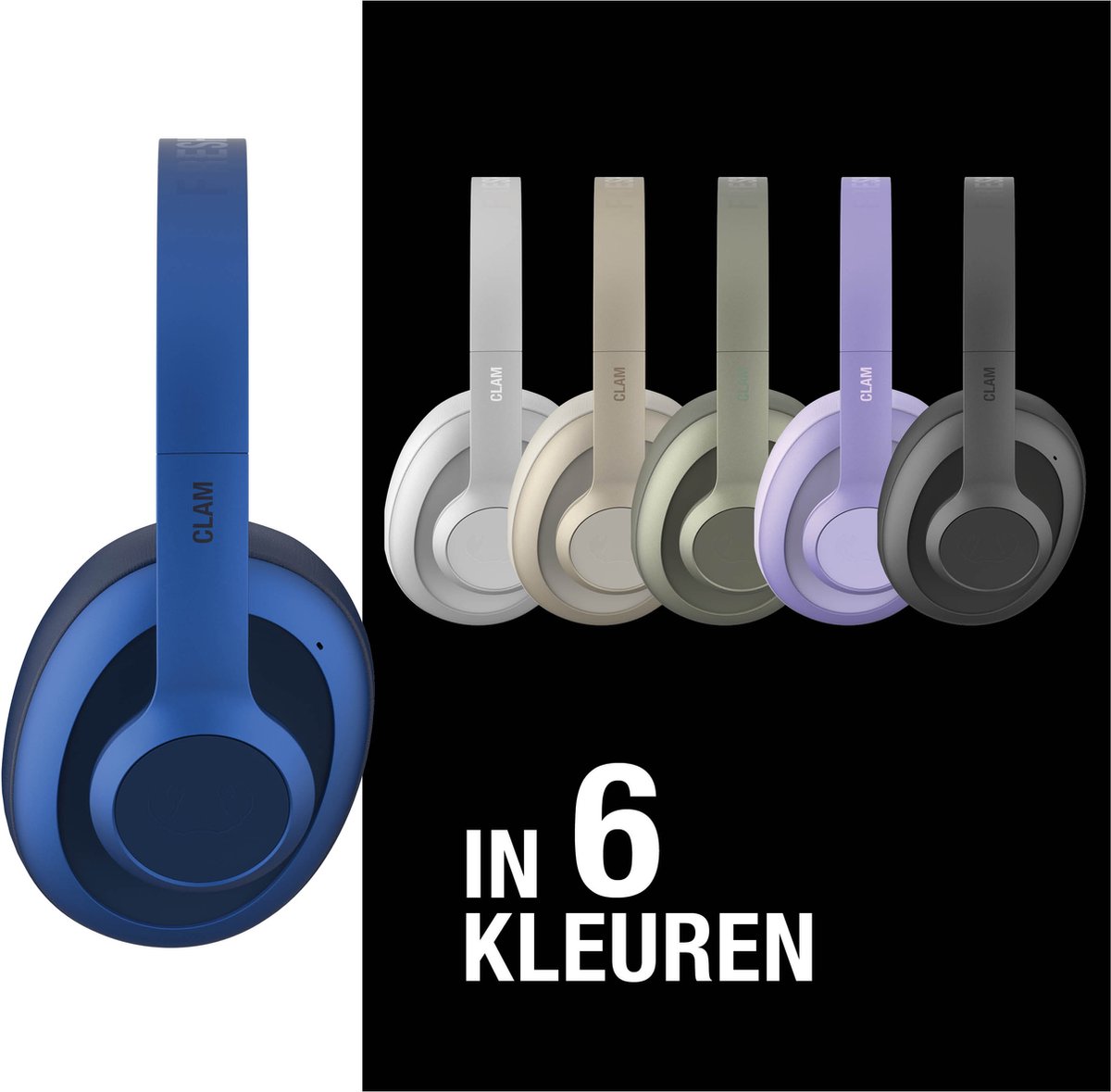 Fresh 'n Rebel Clam Ace True Blue noise cancelling hoofdtelefoon