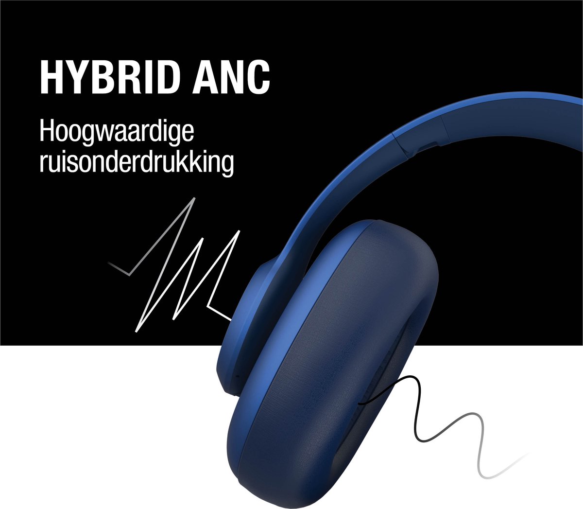 Fresh 'n Rebel Clam Ace True Blue noise cancelling hoofdtelefoon