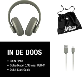 Fresh 'n Rebel Clam Blaze Dried Green Koptelefoon