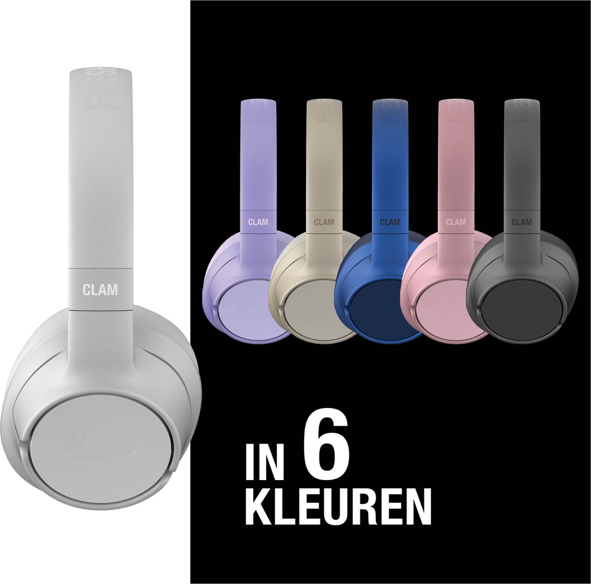 Fresh 'n Rebel Clam Fuse Draadloze Over Ear Koptelefoon Ice Grey