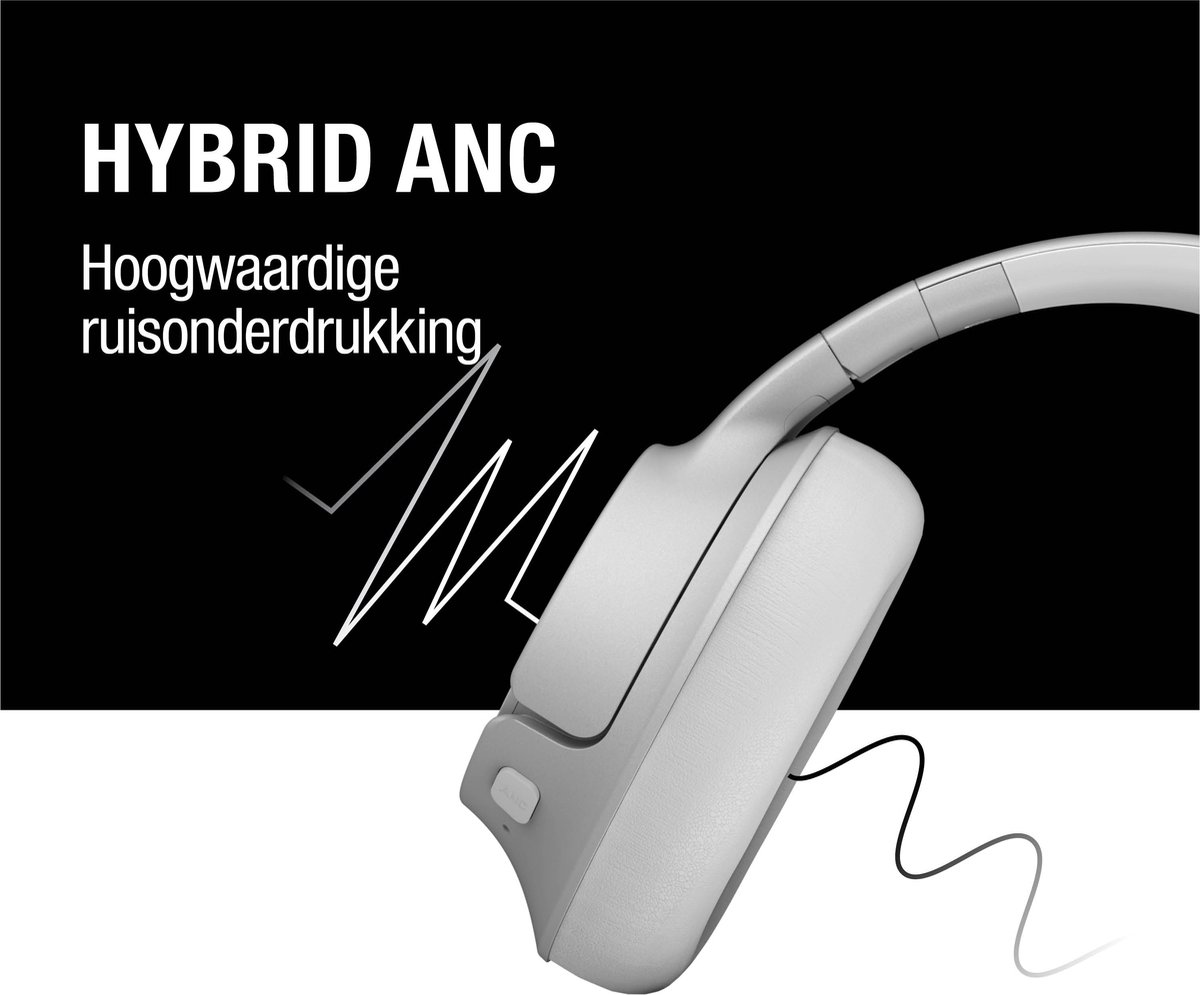 Fresh 'n Rebel Clam Fuse Draadloze Over Ear Koptelefoon Ice Grey