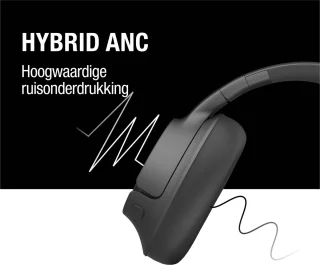 Fresh ‘n Rebel Clam Fuse Draadloze Over-Ear Koptelefoon Storm Grey