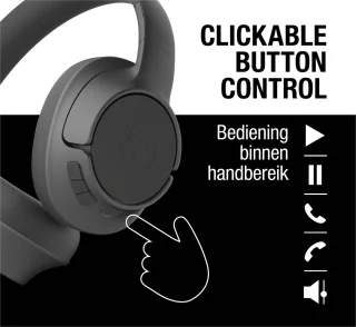 Fresh ‘n Rebel Clam Fuse Draadloze Over-Ear Koptelefoon Storm Grey