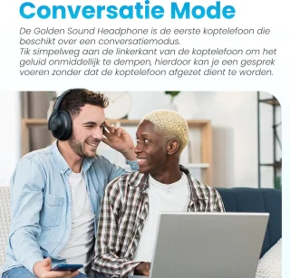 Golden Sound Draadloze Over Ear Koptelefoon Bluetooth Active Noise Cancelling