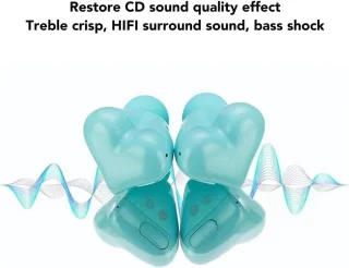 Heartbuds BT 5.3 Draadloze Noise Cancelling Koptelefoon Lake Green