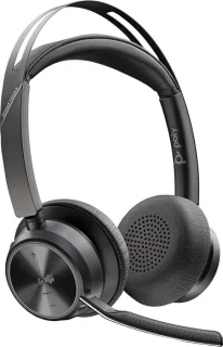 HP Poly Voyager Focus 2 on-ear headset zwart