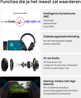 Huawei FreeBuds Studio Over-ear koptelefoon - Zwart