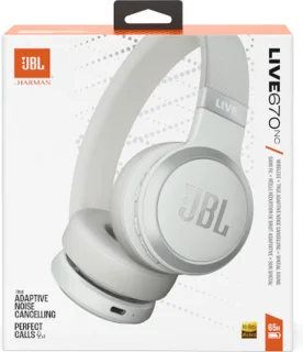 JBL Live 670NC Draadloze On-ear Koptelefoon Wit