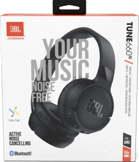 JBL Tune 660NC Zwart - On-ear koptelefoon