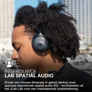 JLAB Go Lux ANC Draadloze On-Ear Koptelefoon Zwart