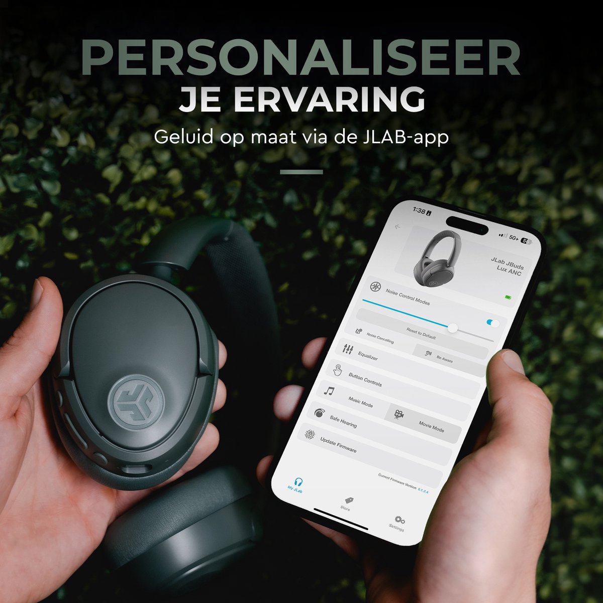 JLAB Jbuds LUX ANC Draadloze Koptelefoon Groen