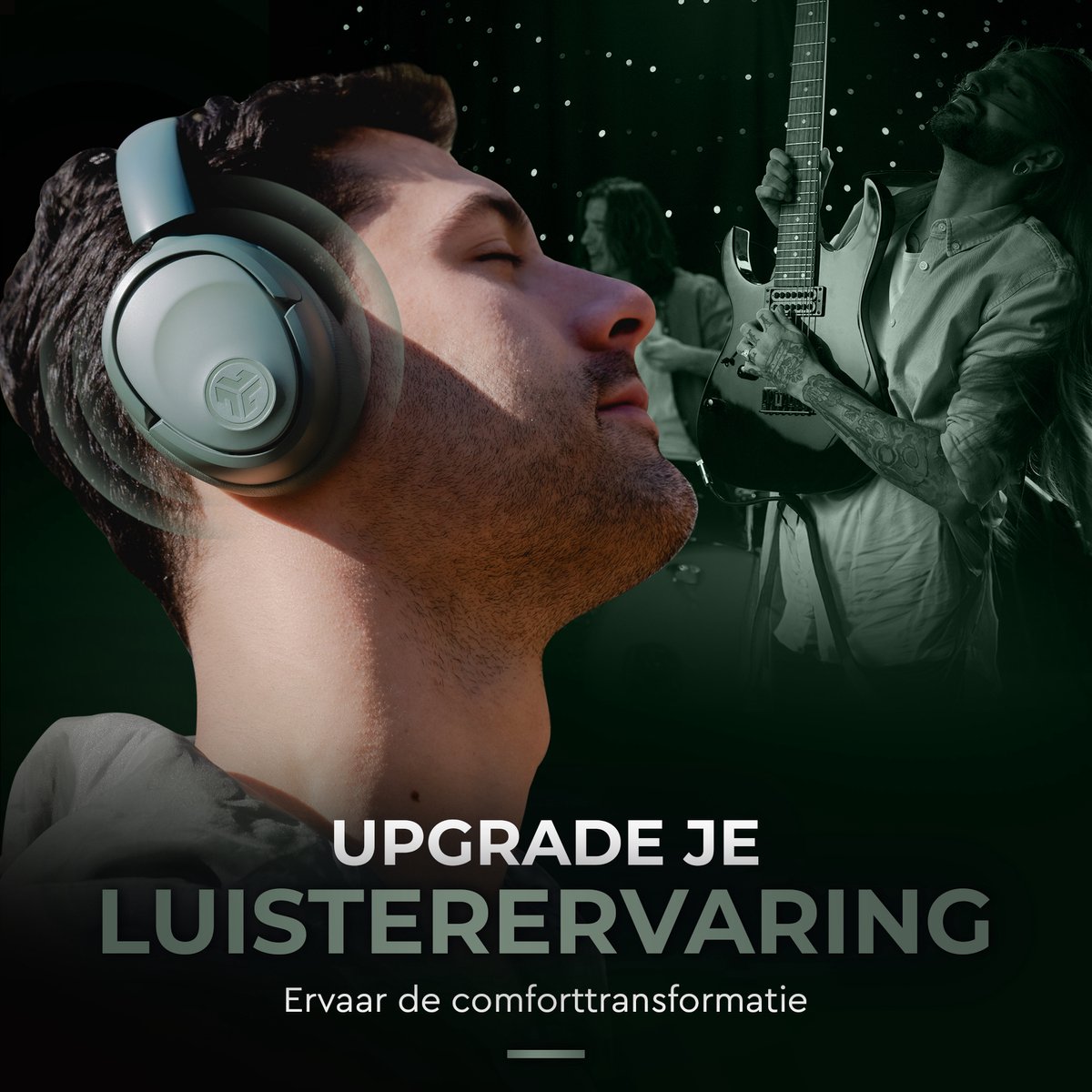 JLAB Jbuds LUX ANC Draadloze Koptelefoon Groen