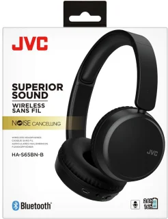 JVC HA-S65BN On-ear koptelefoon Zwart