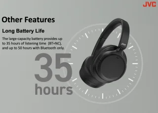 JVC HA-S75N-B Bluetooth Over-Ear hoofdtelefoon zwart