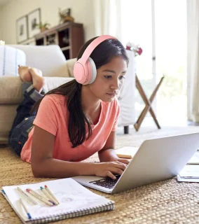 Kinderkoptelefoon Bluetooth Over Ear Roze