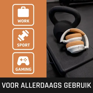 Lenco HPB-830GY Draadloze Over-Ear Koptelefoon Grijs