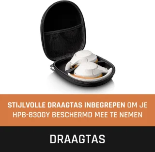 Lenco HPB-830GY Draadloze Over-Ear Koptelefoon Grijs