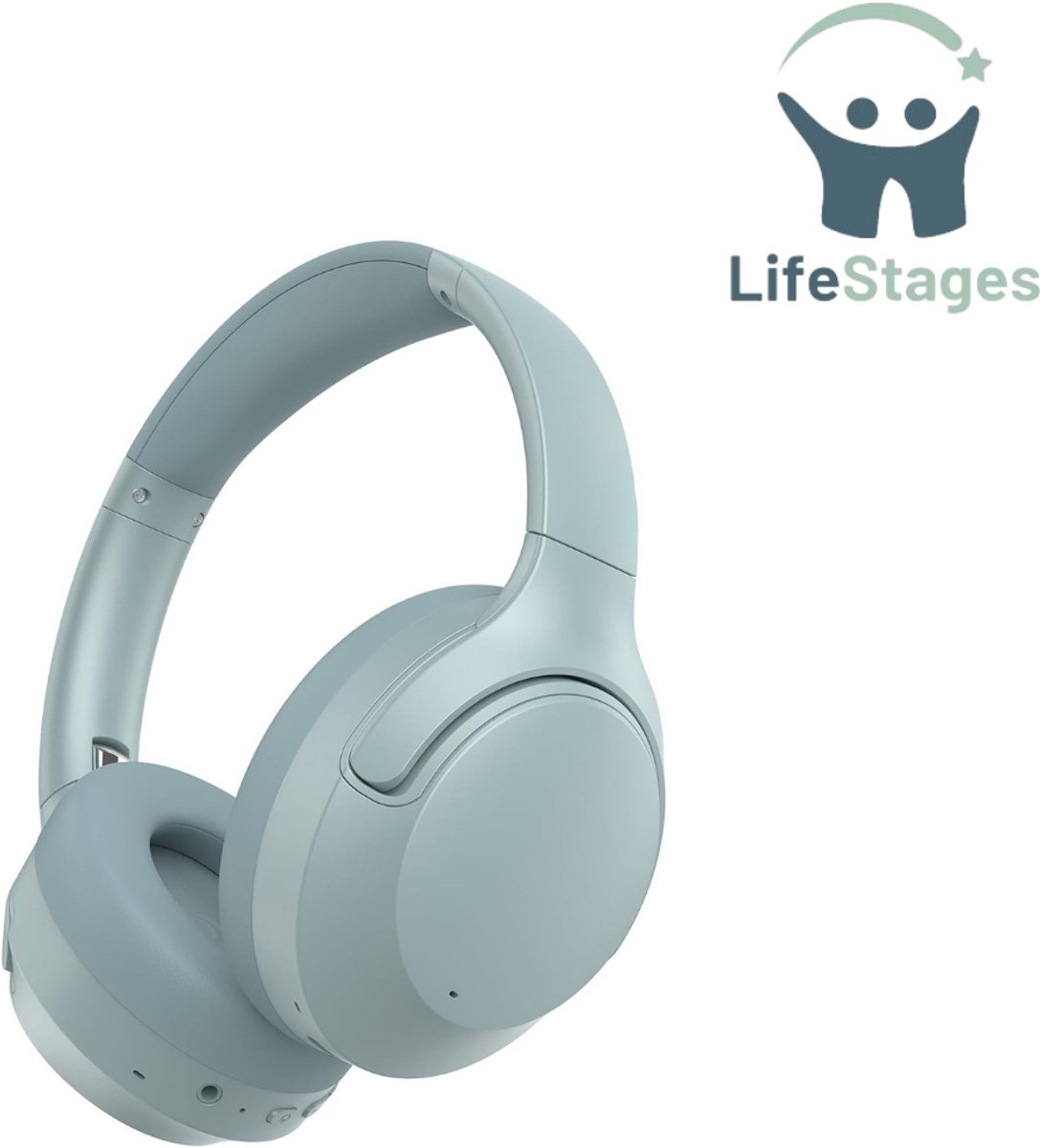 De LifeStages Noise Cancelling Bluetooth Hoofdtelefoon Mintgroen in één oogopslag