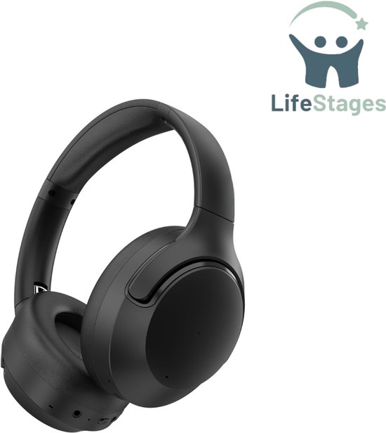 LifeStages Noise Cancelling Draadloze Over-Ear Hoofdtelefoon Zwart review