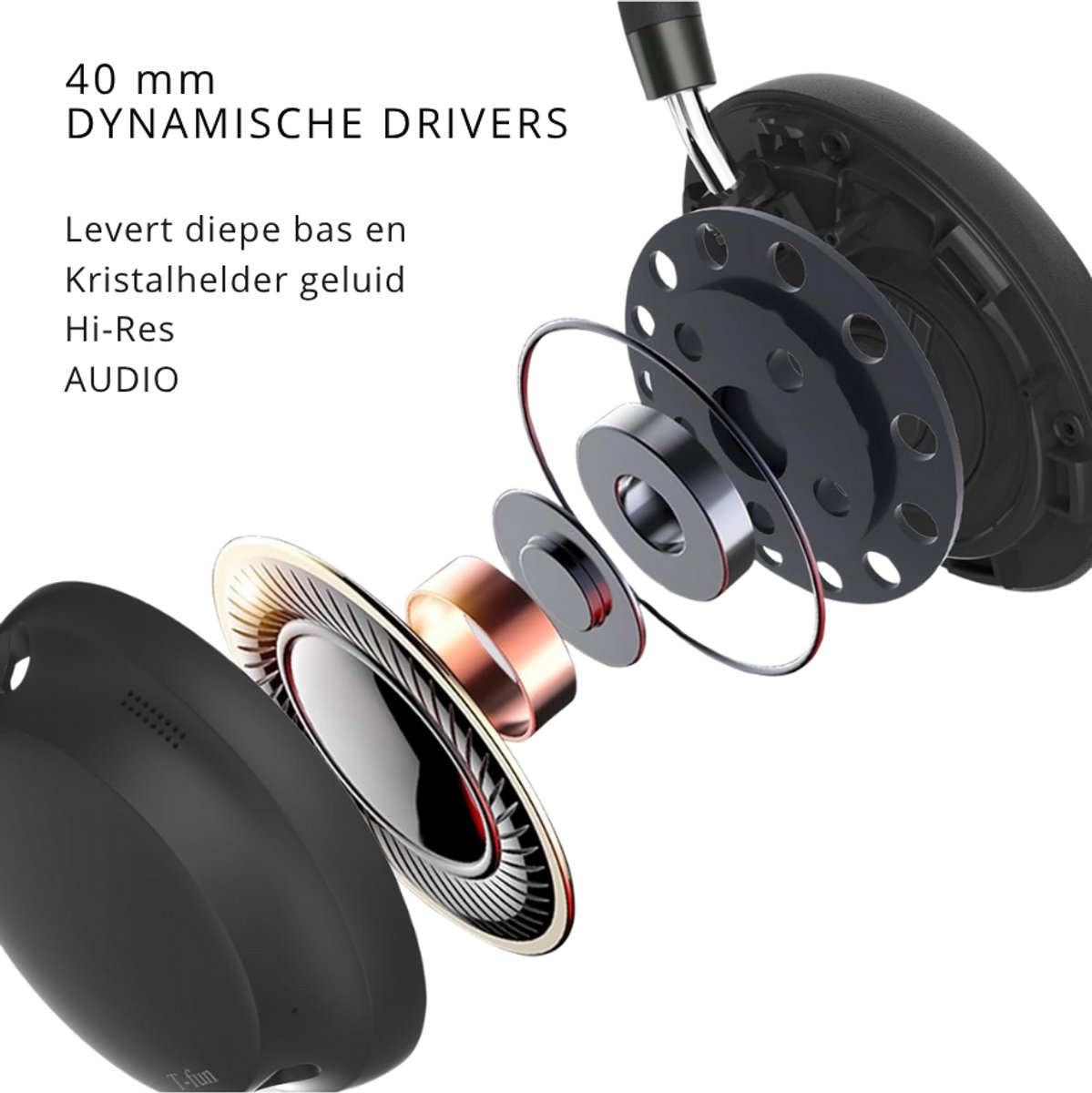 Wat vinden we goed aan de LifeStages Noise Cancelling Draadloze Over-Ear Hoofdtelefoon Zwart