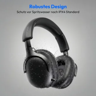MEDION Over-Ear koptelefoon HX-1 Plus, zwart