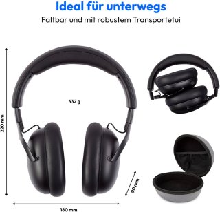 Wat vinden we goed aan de MEDION Over-Ear koptelefoon HX-1 Plus, zwart