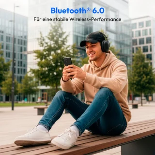 MEDION Over-Ear koptelefoon HX-1 Plus, zwart