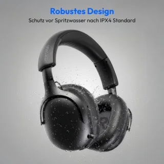MEDION Over-Ear koptelefoon HX-1 Plus, zwart