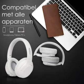 Moodix Draadloze On-Ear Koptelefoon Wit