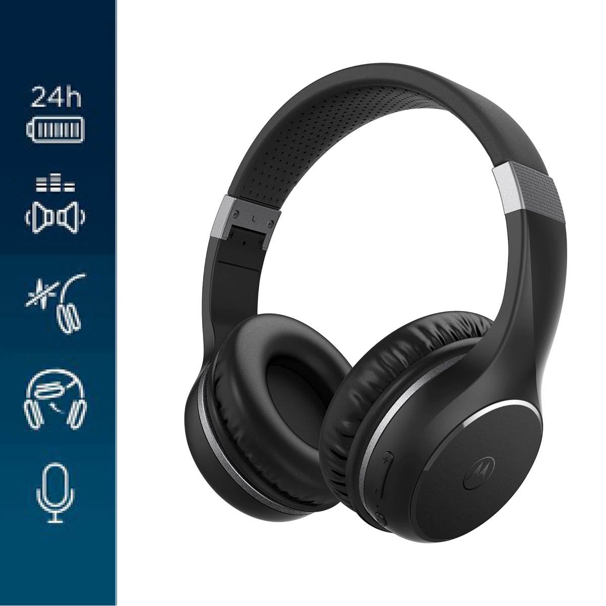 Wat vinden we goed aan de Motorola Sound MOTO XT 220 Bluetooth Koptelefoon Zwart