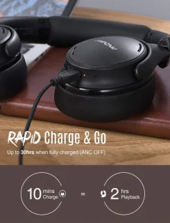 Mpow H19 IPO Draadloze hoofdtelefoon Zwart