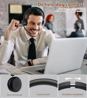 Noise Cancelling Bluetooth Hoofdtelefoon Draadloos